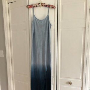 Pookie & Sebastian Blue Gradient Maxi Dress